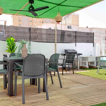 펜션 Chalet De Lujo Con Azotea De Ensueno Y Barbacoa Playa de Gandia