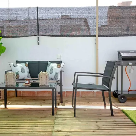 Chalet De Lujo Con Azotea De Ensueno Y Barbacoa 펜션